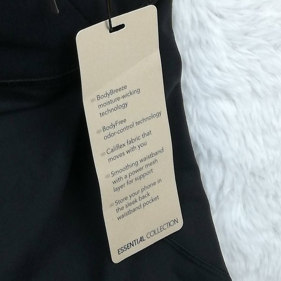 Calia Womens Activewear Bermuda Shorts Black‎ Stretch Nylon Blend Pull On XS New - Picture 11 of 11